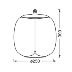 OSRAM Vintage 1906 Big Oval, smoke, E27, 1.800 K, glødetråd
