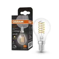 OSRAM Vintage 1906 LED-pære E14 4,8 W 827 klar dim