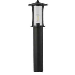 Pagode pullert, IP44, sort, højde 73 cm, metal