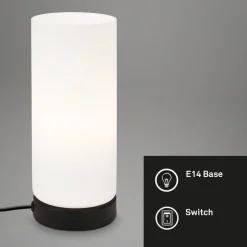 Paipa bordlampe, sort