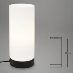 Paipa bordlampe, sort