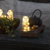 Pandabjørn LED-lysfigur, 5 stk som kæde