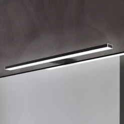 Pandora LED-spejlbelysning, mat sort, 45,8 cm