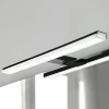 Pandora LED-spejlbelysning, mat sort, 30,8 cm