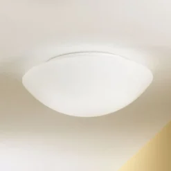 Pandora loftslampe, Ø 30 cm, glas, hvid