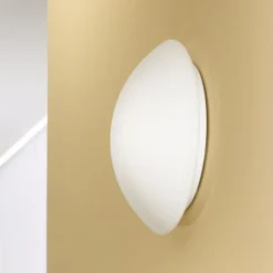 Pandora loftslampe, Ø 36 cm, glas, hvid