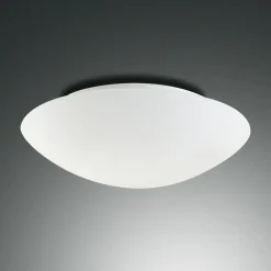 Pandora loftslampe, Ø 36 cm, glas, hvid