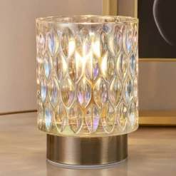 Pauleen Clear Glamour dekolampe i glas, batteri