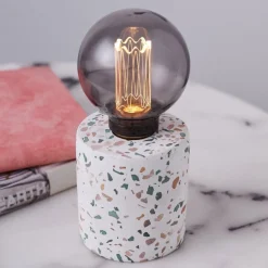 Pauleen Elegant Flare dekolampe, beton, terrazzo