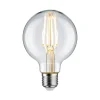 Pauleen LED-filamentpære G80 E27 7,5 W klar 2.700 K