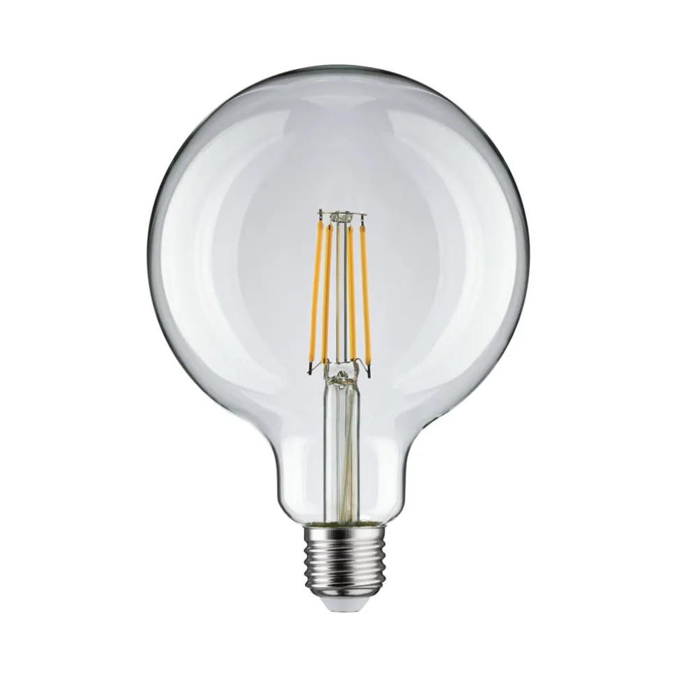 Pauleen LED-filamentpære G125 E27 9 W klar 2.700 K