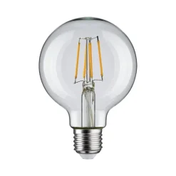 Pauleen LED-filamentpære G80 E27 4,8 W klar 2.700 K
