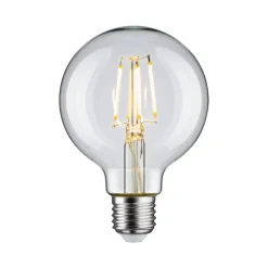 Pauleen LED-filamentpære G80 E27 4,8 W klar 2.700 K