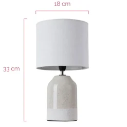 Pauleen Sandy Glow bordlampe, hvid/beige