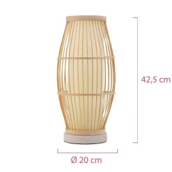Pauleen Woody Passion bordlampe af bambus