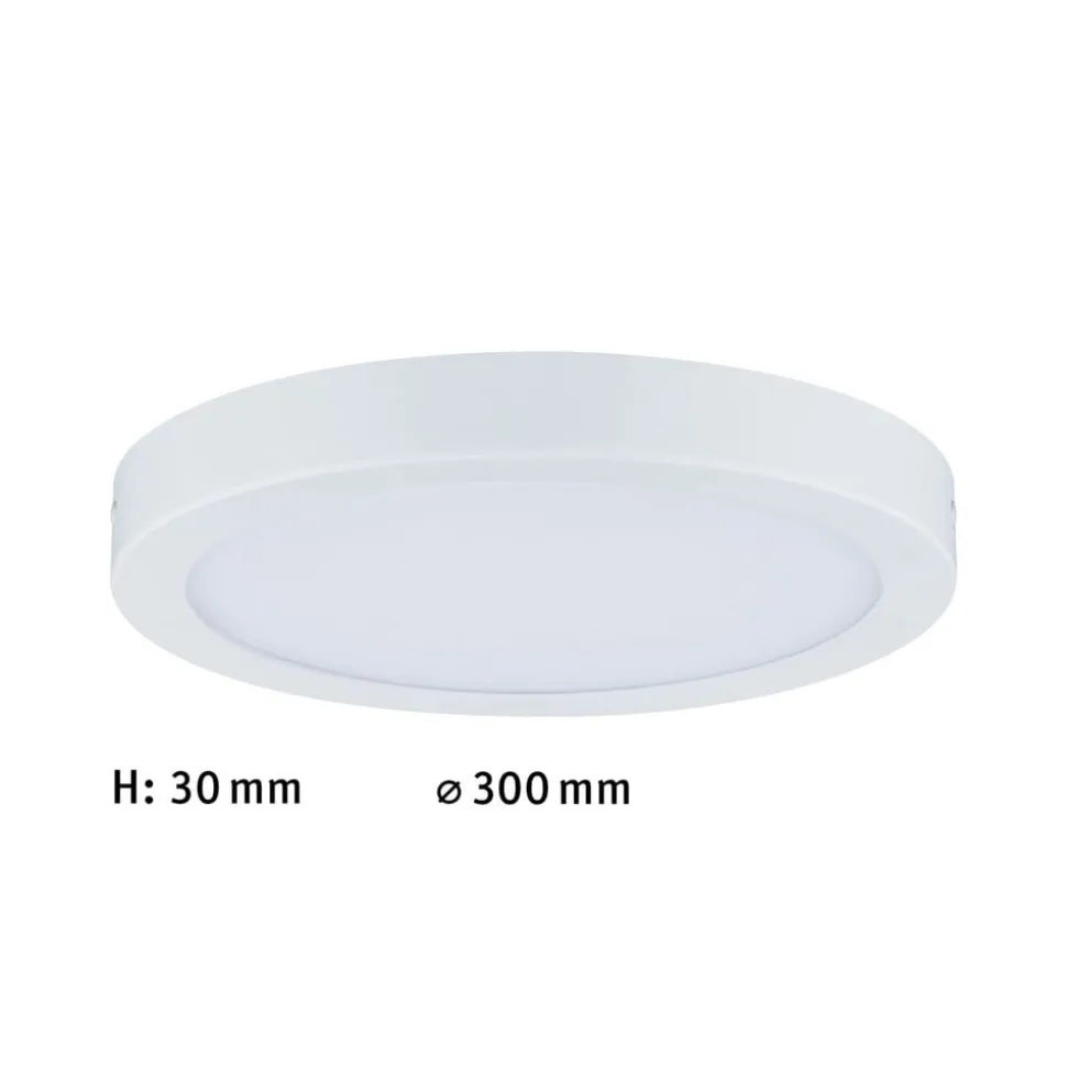 Paulmann Abia LED-panel Ø 30cm 2.700 K mat hvidt
