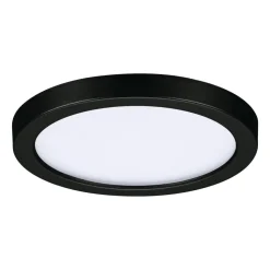 Paulmann Areo LED-panel rund sort 3000K Ø11,8cm