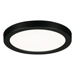 Paulmann Areo LED-panel rund sort 4000K Ø11,8cm