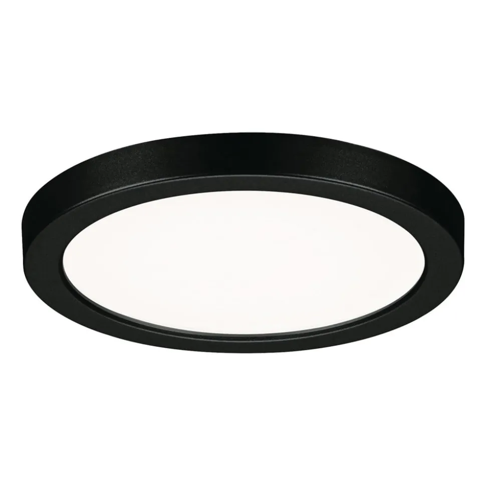 Paulmann Areo LED-panel rund sort 4000K Ø11,8cm