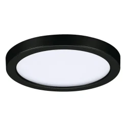 Paulmann Areo LED-panel rund sort 4000K Ø11,8cm