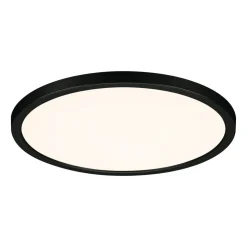 Paulmann Areo Panel dimtowarm rund sort Ø23cm