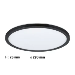 Paulmann Atria SHINE LED-panel, sort, Ø 29 cm