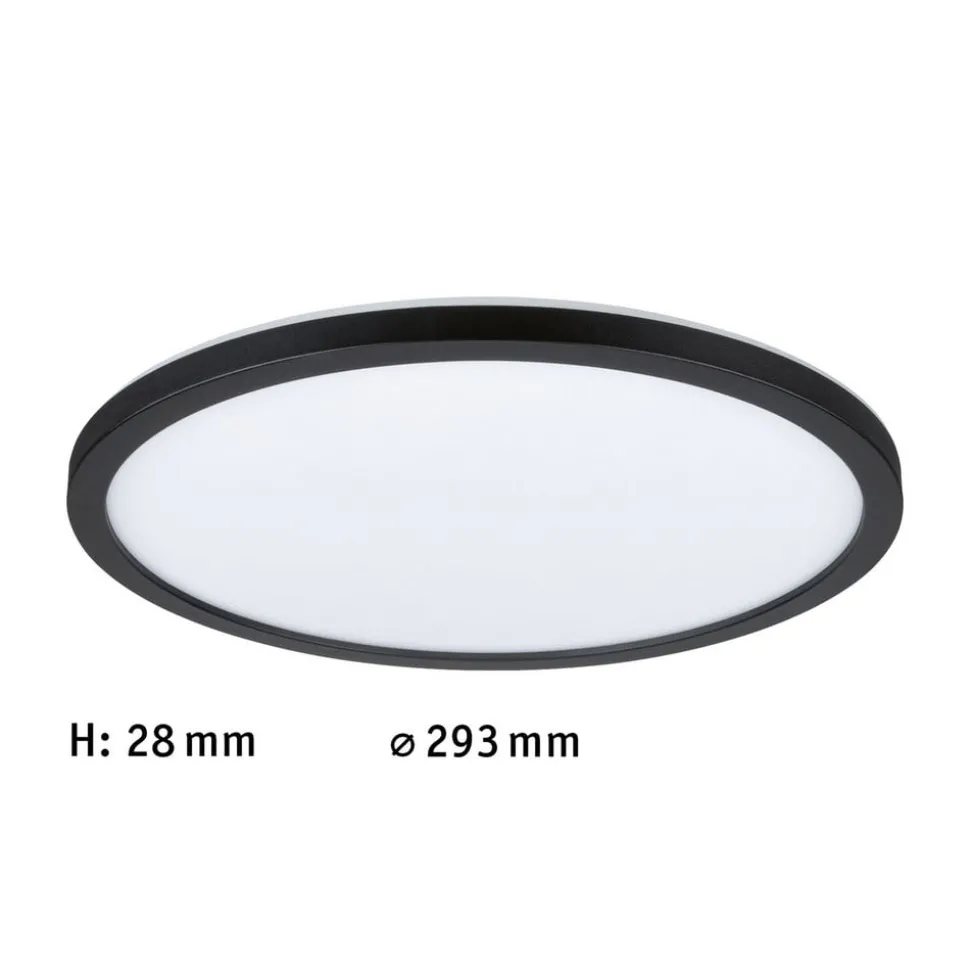 Paulmann Atria SHINE LED-panel, sort, Ø 29 cm
