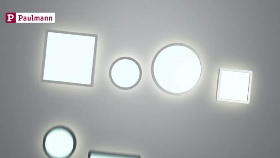 Paulmann Atria SHINE LED-panel, sort, Ø 29 cm