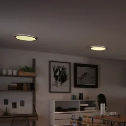 Paulmann Atria Shine LED-panel, krom, dæmpbar, Ø 42 cm