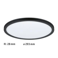 Paulmann Atria Shine Panel on/off sort 840 Ø29cm