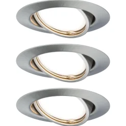 Paulmann Base LED-indb.spot, 3 stk 3-step-dim jern
