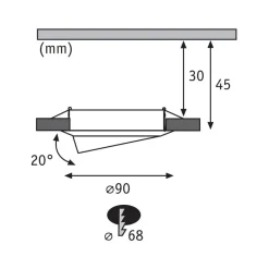 Paulmann Base LED-spot, 3x, 3-step-dim hvid