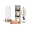 Paulmann bordlampe Pinja messing/opal