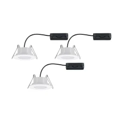 Paulmann Calla drejelig on/off Ø9cm CCT hvid 3 stk