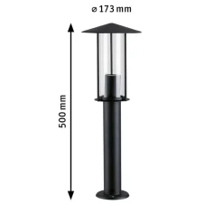 Paulmann Classic LED-gadelampe med gyldent lys