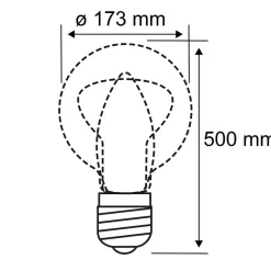 Paulmann Classic LED-gadelampe med gyldent lys