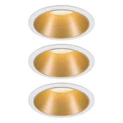 Paulmann Cole LED-spot, guld-hvid, 3-sæt