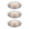 Paulmann Cole LED-spot, sølv-hvid, 3-pak
