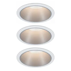 Paulmann Cole LED-spot, sølv-hvid, 3-pak