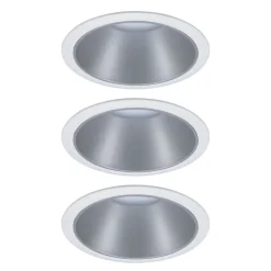 Paulmann Cole LED-spot, sølv-hvid, 3-pak