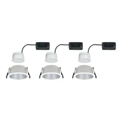 Paulmann Cole LED-spot, sølv-hvid, 3-pak
