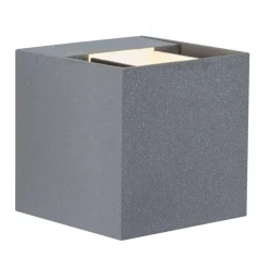 Paulmann Cybo udendørs LED-væglampe, 2.700 K, 8 x 8 cm, grå
