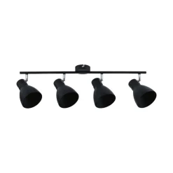 Paulmann Davy loftlampe, sort, 4 lyskilder