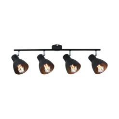 Paulmann Davy loftlampe, sort, 4 lyskilder