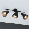 Paulmann Davy loftlampe, sort, 3 lyskilder