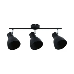 Paulmann Davy loftlampe, sort, 3 lyskilder