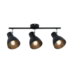 Paulmann Davy loftlampe, sort, 3 lyskilder