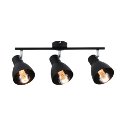 Paulmann Davy loftlampe, sort, 3 lyskilder