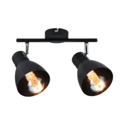 Paulmann Davy loftlampe, sort, 2 lyskilder