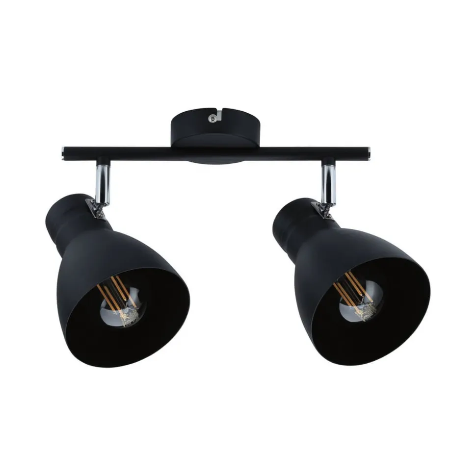 Paulmann Davy loftlampe, sort, 2 lyskilder